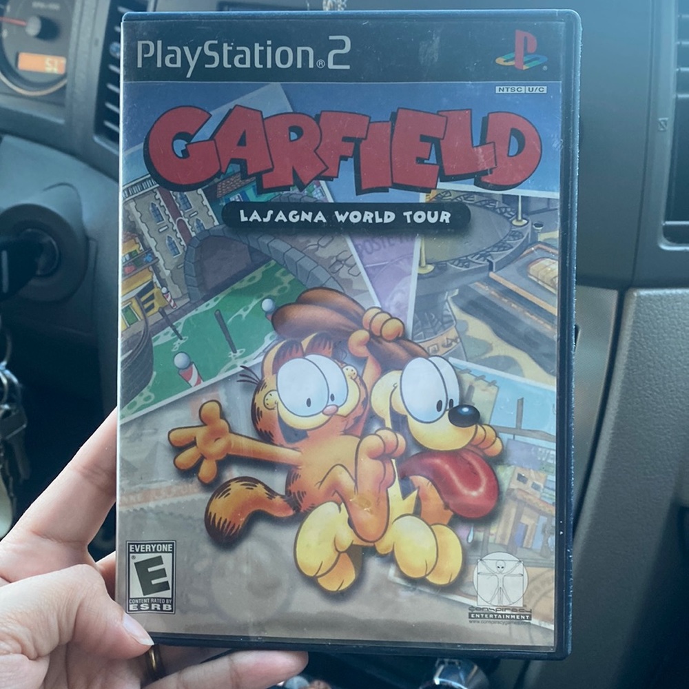 VINTAGE Garfield Lasanga world tour! PS2 !!